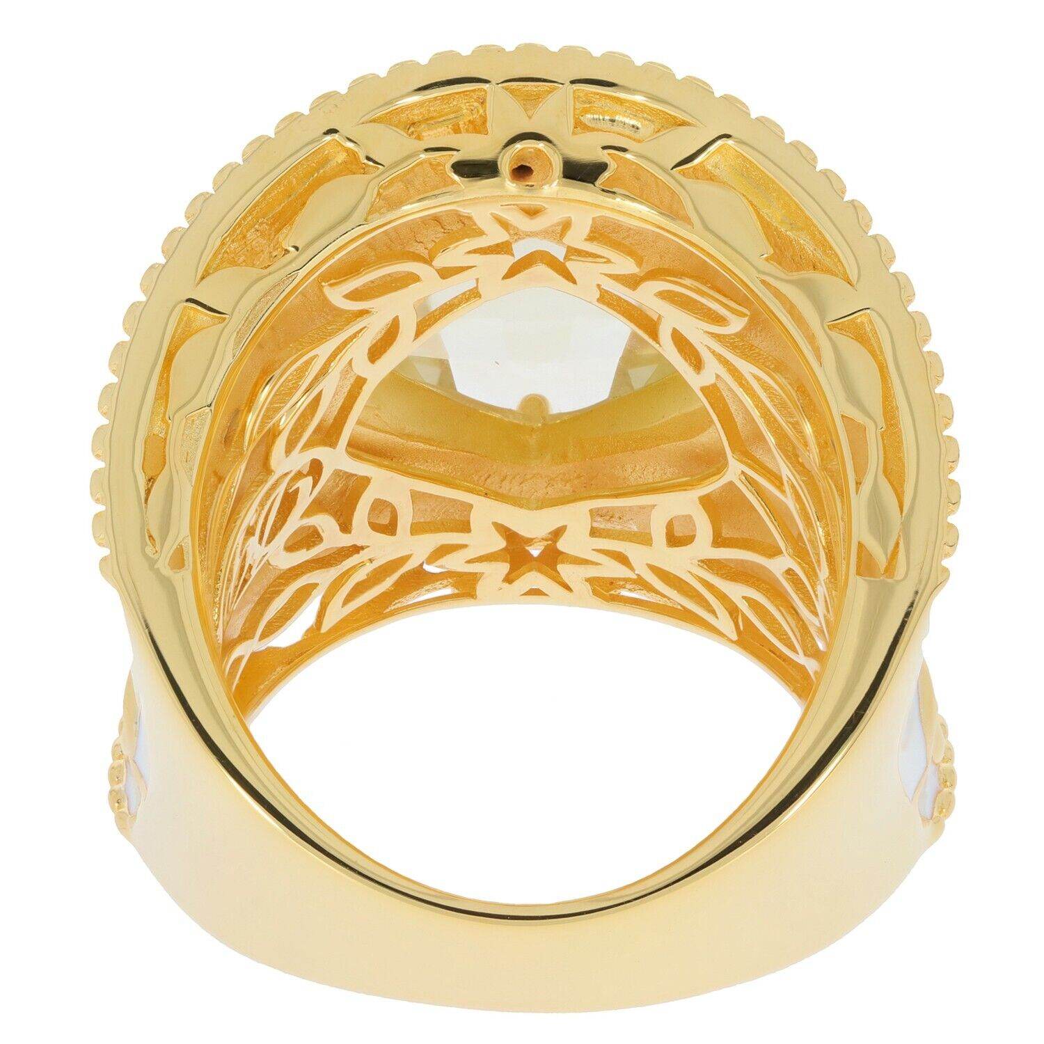 10K Gold Semi Mount Ring Setting Cab Cushion CU 12X12mm Moissanite Accent Syzjewelry