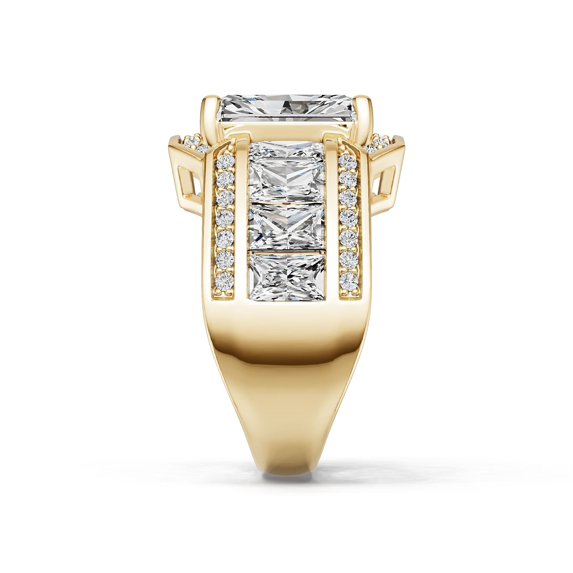 10K Gold Semi Mount Ring Setting Emerald Em 11x9mm Syz Jewelry