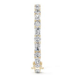 18K Gold Semi Mount Bracelet Setting Emerald Em 7x5mm Diamond Accent Syz Jewelry