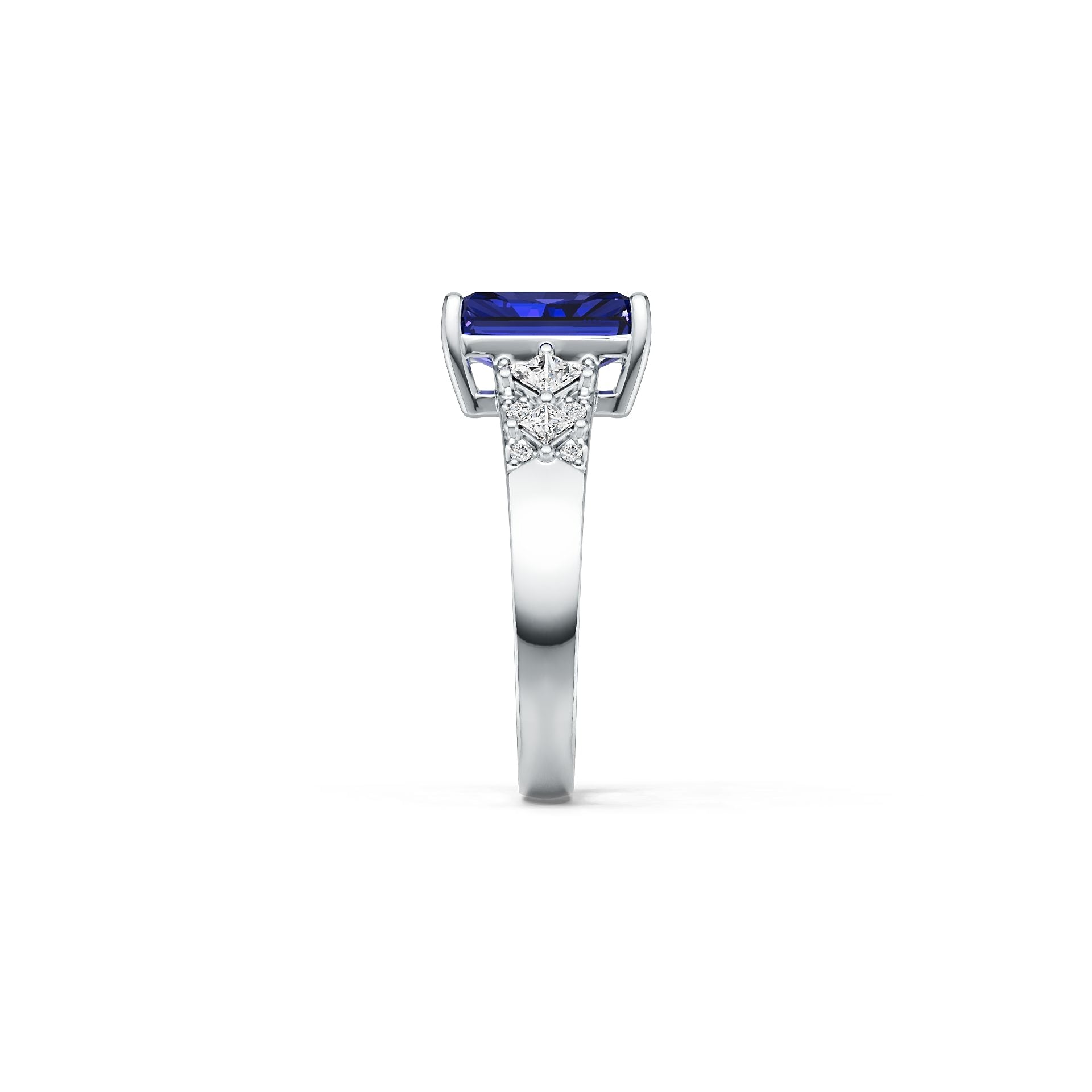 10K 14K Gold or 14K Gold Semi Mount Ring Setting Emerald Em 10x8mm Diamond Accent Syzjewelry