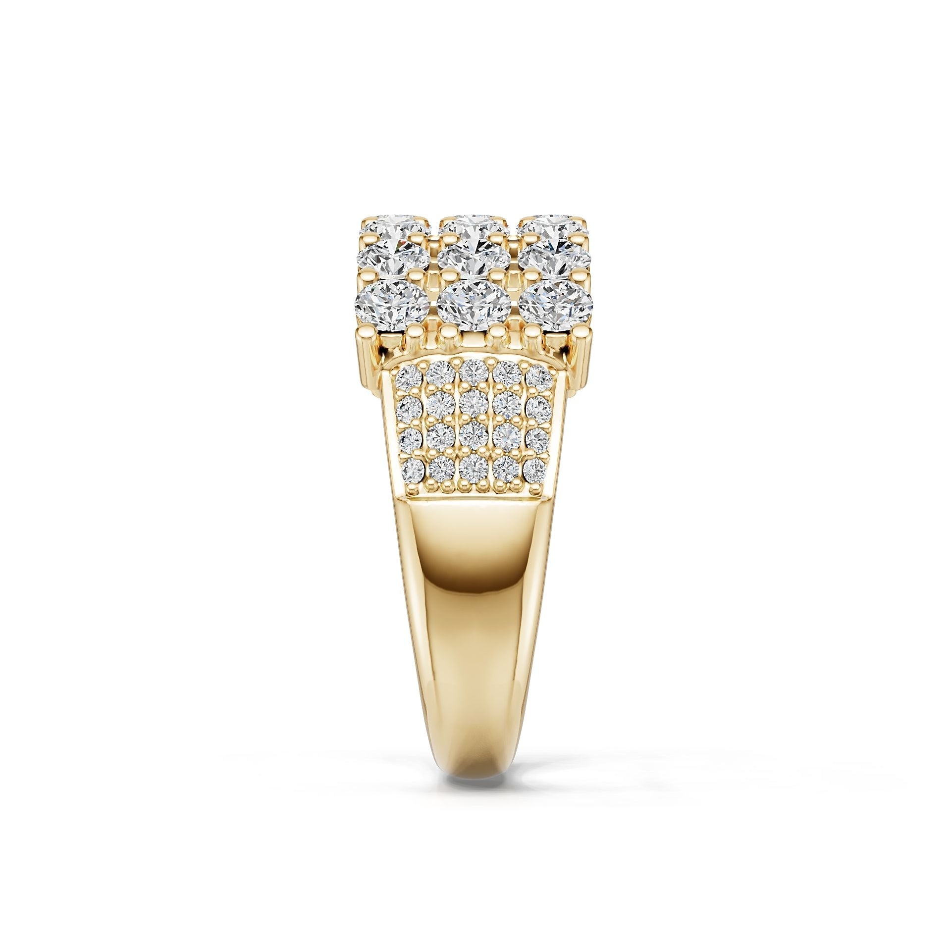 14K Gold Semi Mount Ring Setting Round Ro 2x2mm Syz Jewelry