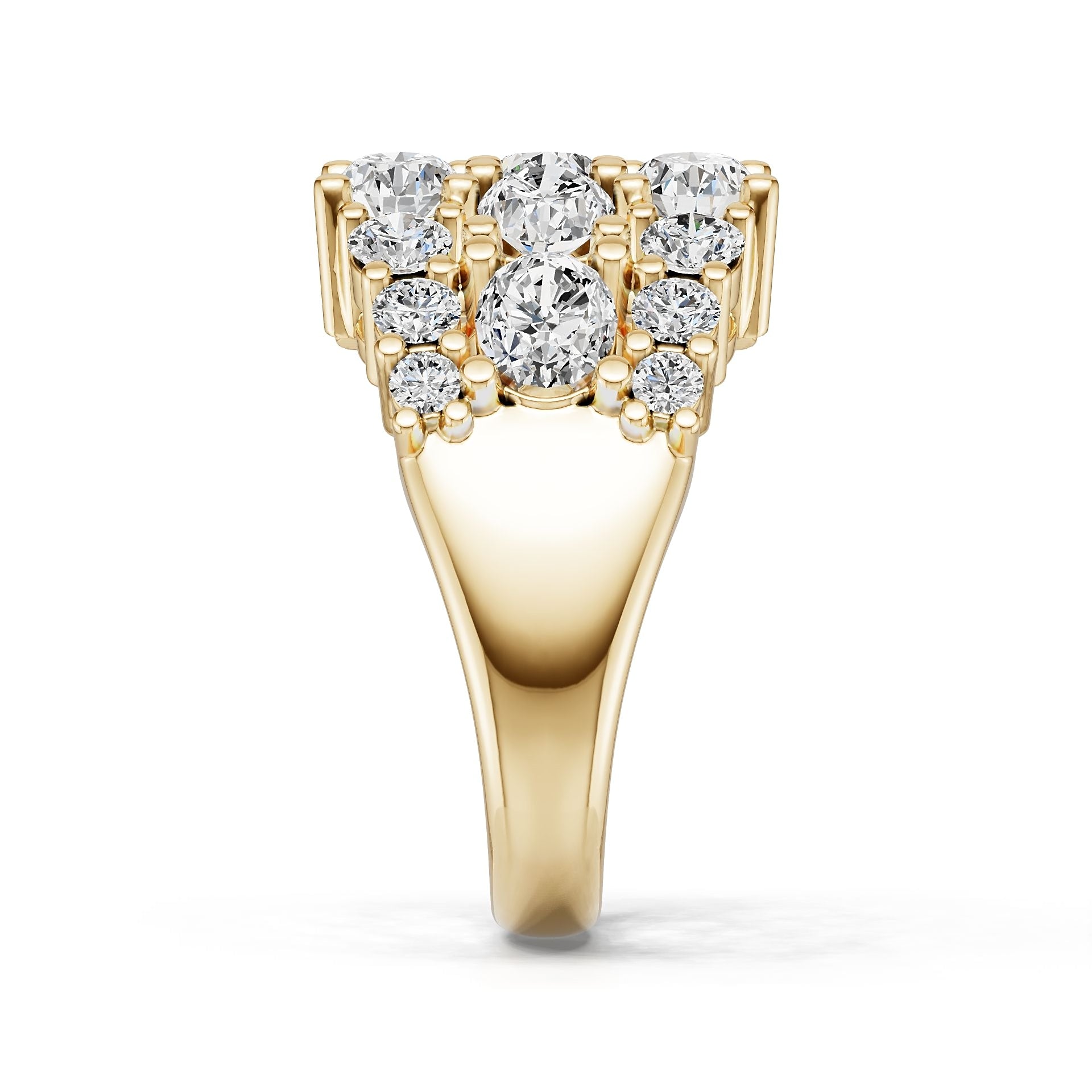 18K Gold Semi Mount Ring Setting Oval Ov 5x4mm Diamond Accent Syz Jewelry