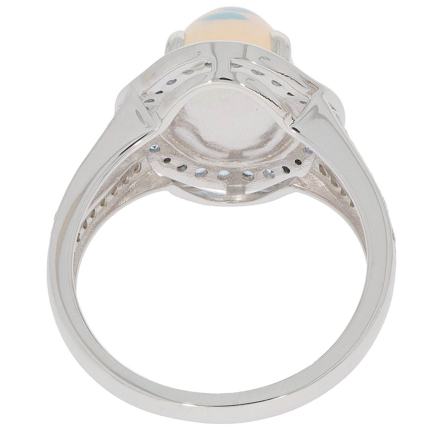 10K Gold Semi Mount Ring Setting Cabochon Oval OV 10X8mm Moissanite Accent Syzjewelry