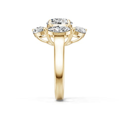 Sterling Silver Semi Mount Ring Setting Round RD Halo围镶mm DHJ