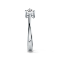 Sterling Silver Semi Mount Ring Setting Trillion TR 4X4mm DHJ