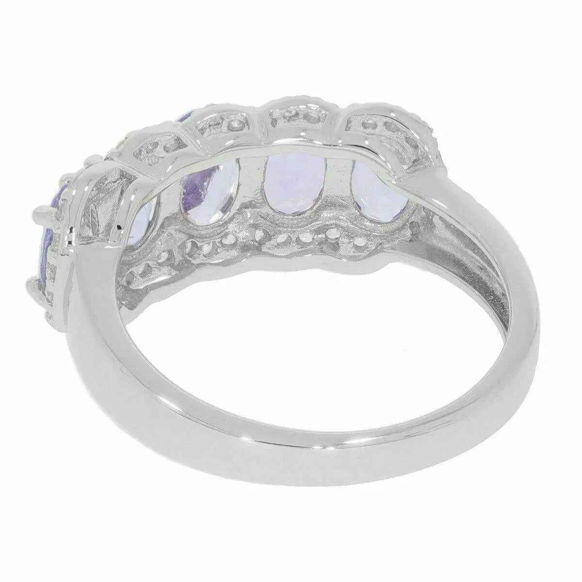 18K Gold Semi Mount Ring Setting Oval OV 6X4mm Diamond Accent DHJ