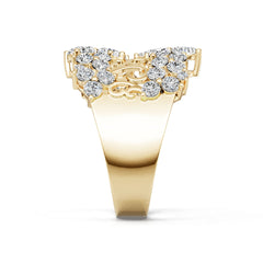 14K Gold Semi Mount Ring Setting Pear Pe 4x3mm Diamond Accent Syz Jewelry