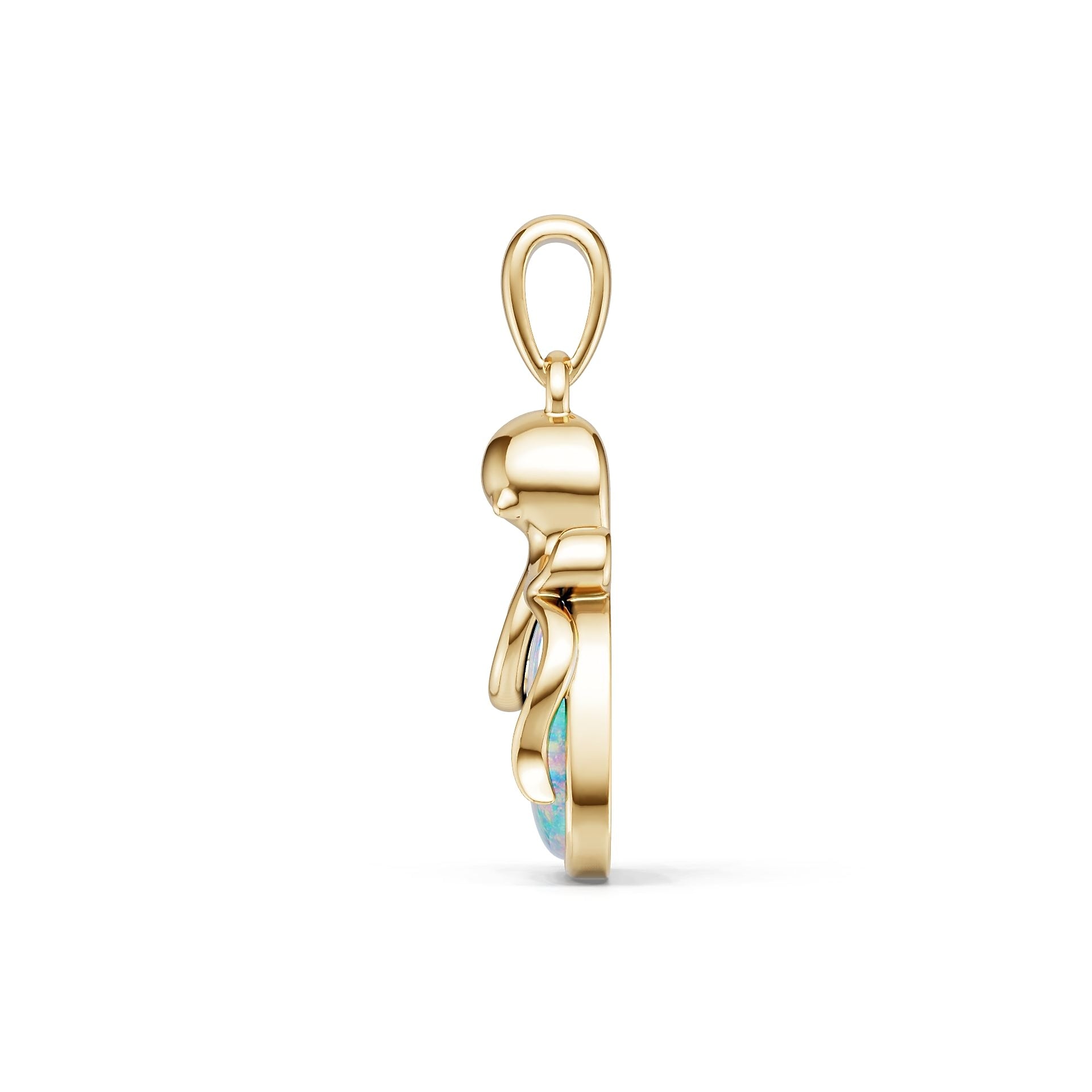 10K Gold Semi Mount Pendant Setting Round Ro 5x5mm Syz Jewelry