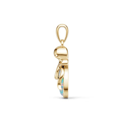 10K Gold Semi Mount Pendant Setting Round Ro 5x5mm Syz Jewelry