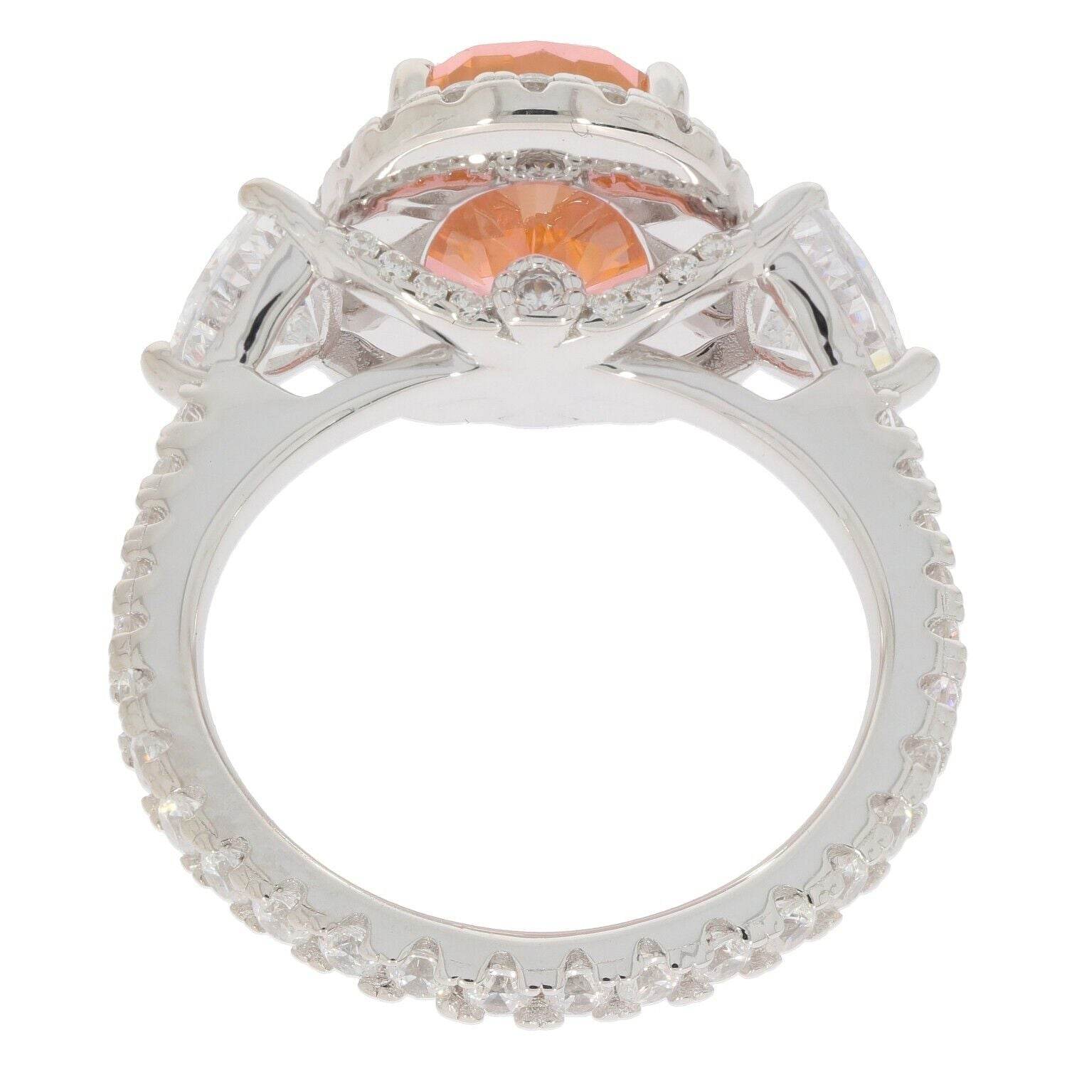 Platinum Semi Mount Ring Setting Oval OV 10x7mm Diamond Accent Syzjewelry
