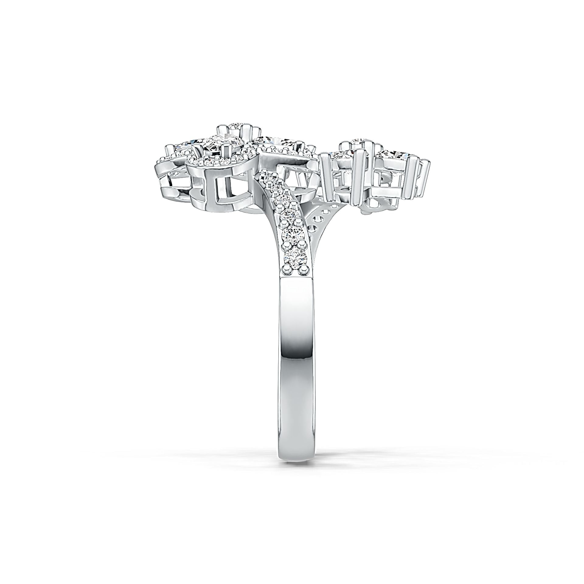 Sterling Silver Semi Mount Ring Setting Oval OV 5x3mm DHJ