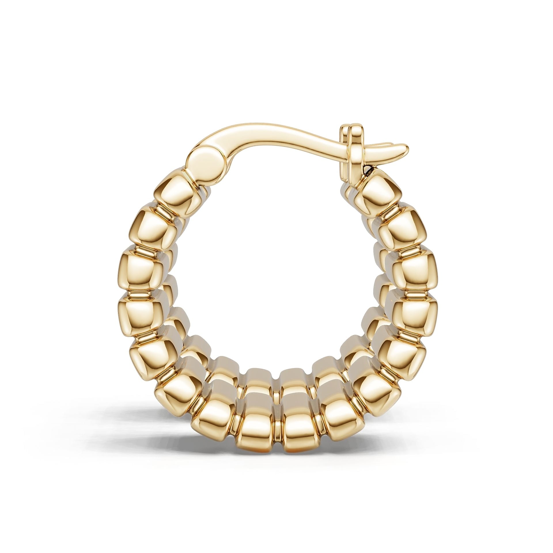 14K Gold Semi Mount Earrings Setting Round Ro 6x6mm Syz Jewelry