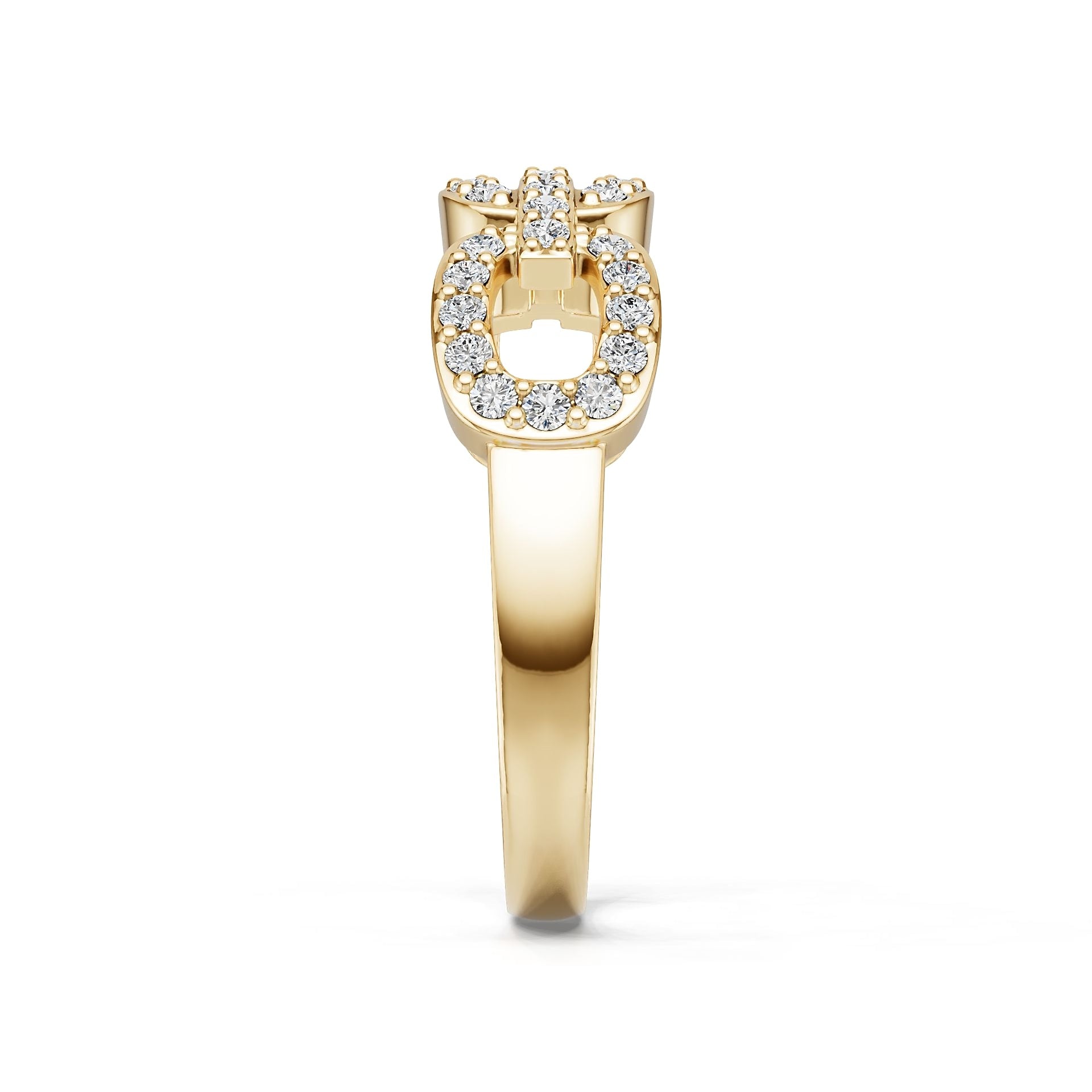 10K Gold Semi Mount Ring Setting Round Ro 6x6mm Moissanite Accent Syz Jewelry