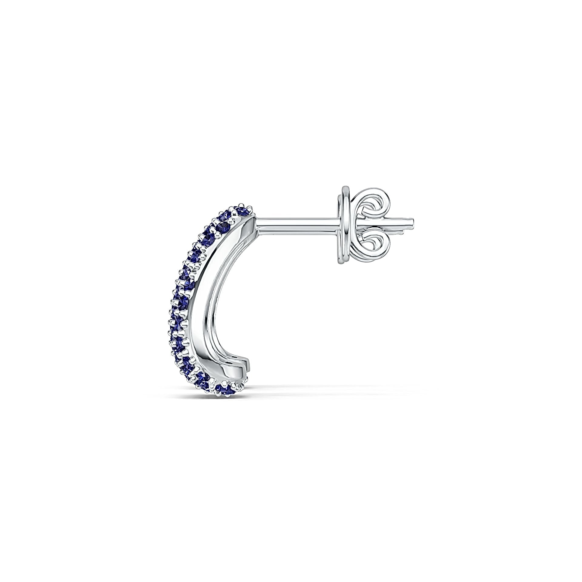 Platinum Pave Earrings with or Moissanite Diamond Accent DHJ