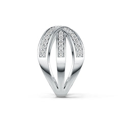 Стерлінгове срібло Напівоправа для кільця Круглий RD 1.5мм