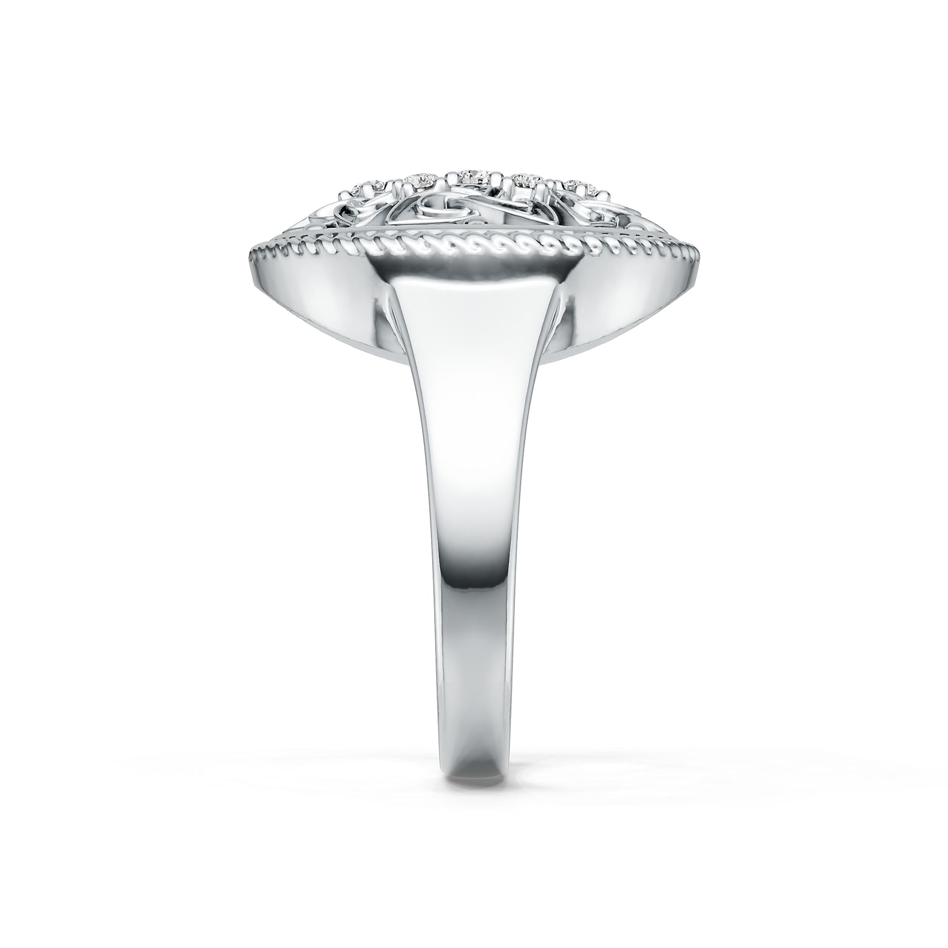 10K Gold Semi Mount Ring Setting Round Ro Syz Jewelry