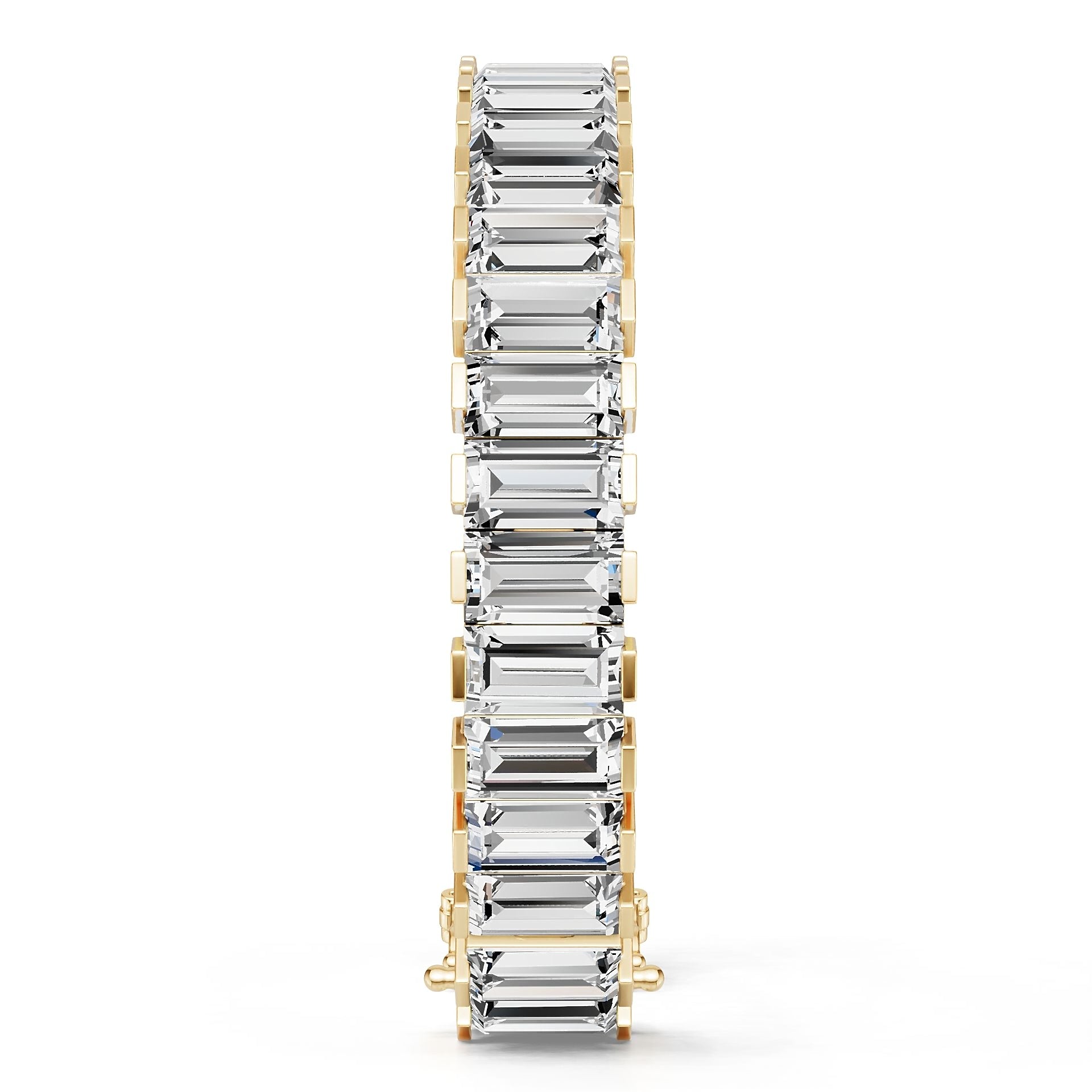 14K Gold Semi Mount Bracelet Setting Round Ro 10x6mm Diamond Accent Syz Jewelry
