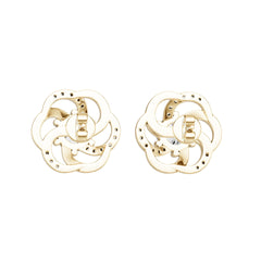 10K Gold Semi Mount Earrings Setting Round Ro 6x6mm Moissanite Accent Syz Jewelry