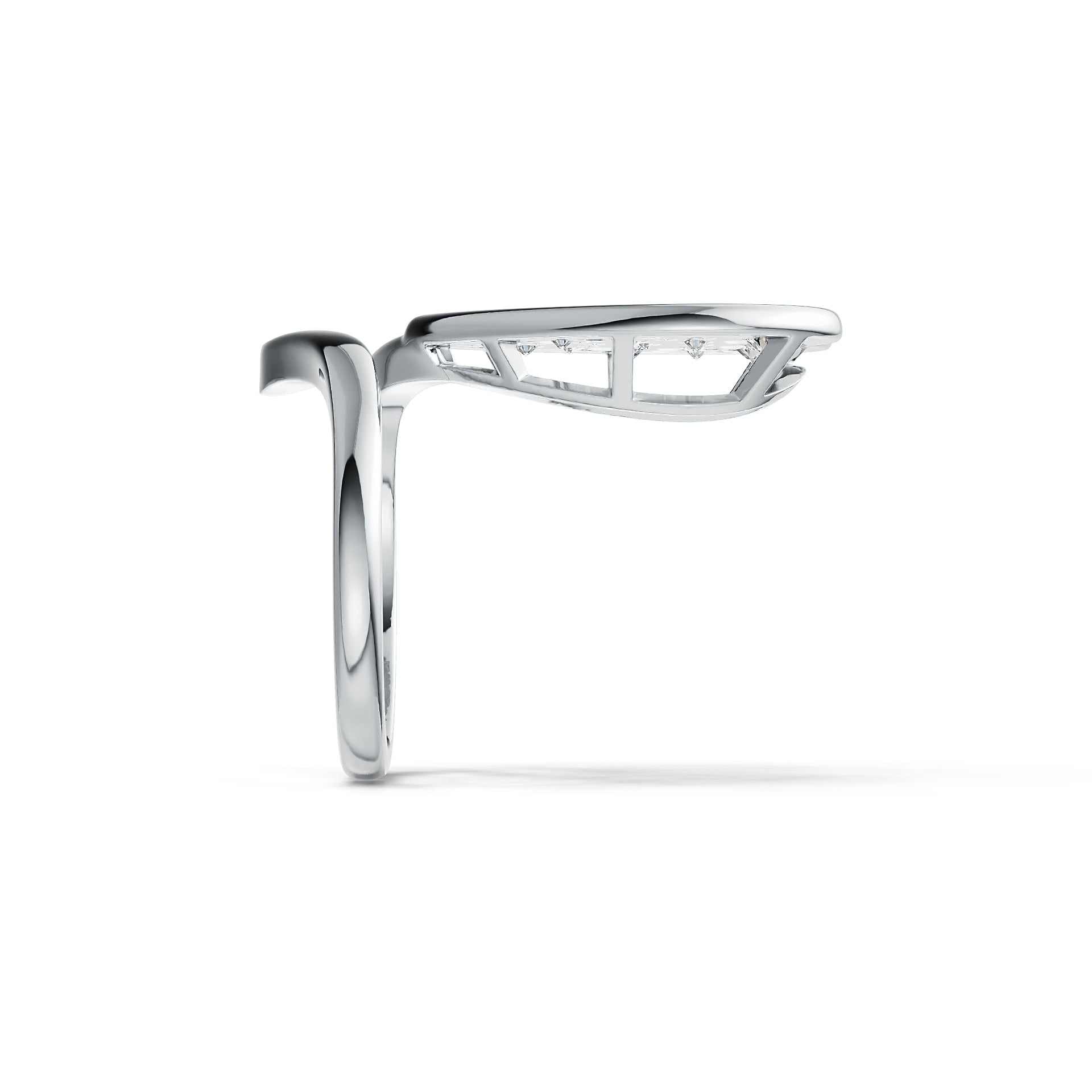 Sterling Silver Semi Mount Ring Setting Round RD 3.5mm DHJ