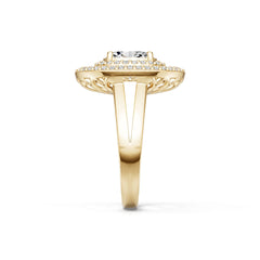Sterling Silver Semi Mount Ring Setting Round RD 9X7mm Syzjewelry