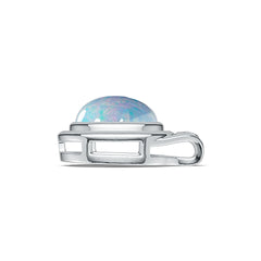 Sterling Silver Semi Mount Pendant Setting Round RD 10x10mm DHJ