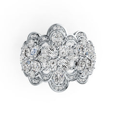 10K Gold Semi Mount Ring Setting Pear PE 4X3mm Moissanite Accent DHJ