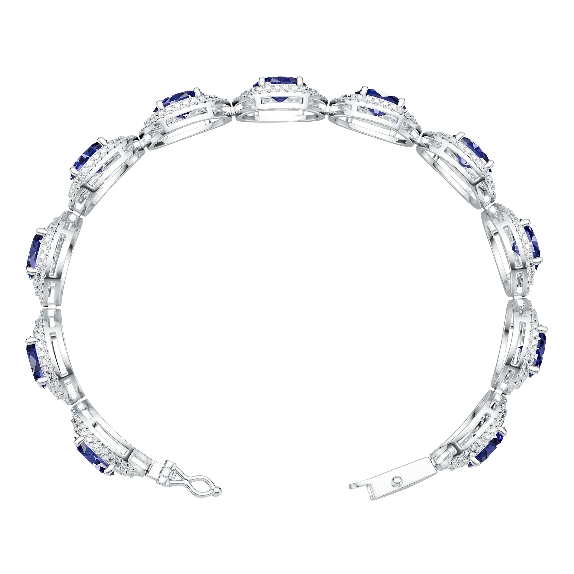 Sterling Silver Semi Mount Tennis Bracelet Setting Round Rd DHJ