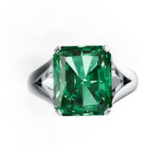 14K Gold Semi Mount Ring Setting Emerald OCT 12X10mm Solitaire Split Shank DHJ