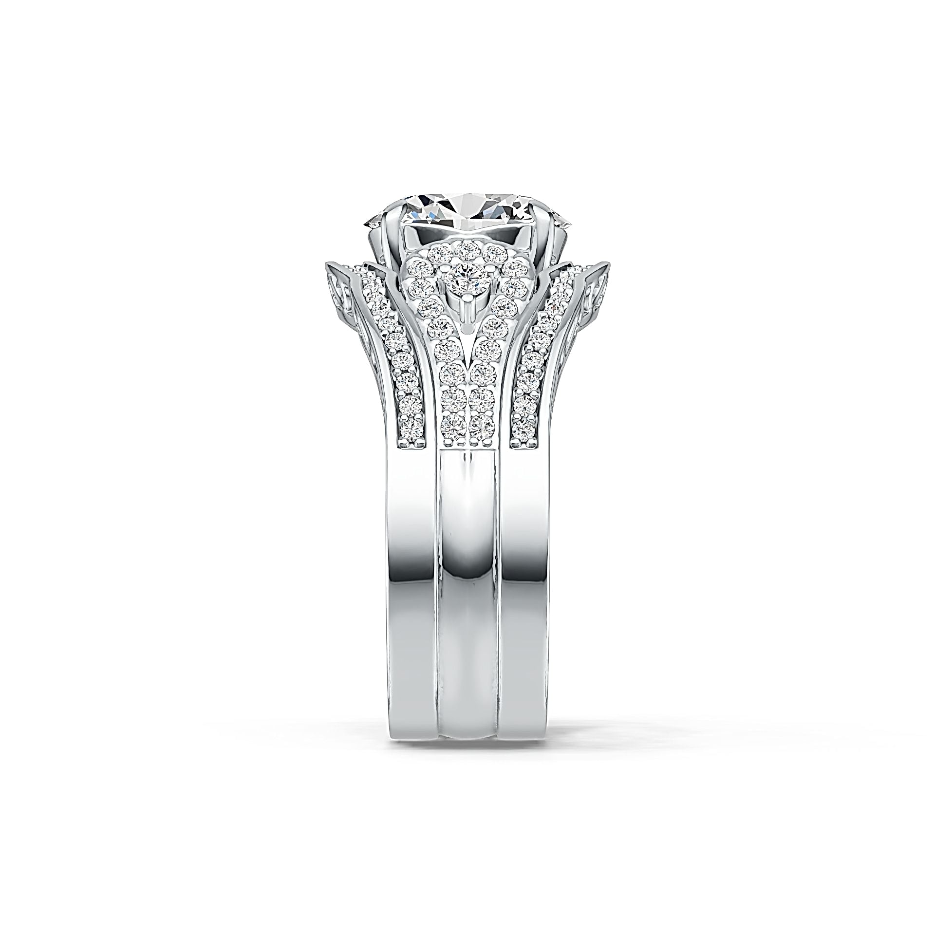 Sterling Silver Semi Mount Ring Setting Oval OV 10X8mm DHJ