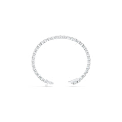 Platinum Semi Mount Tennis Bracelet Setting Round RD 5X5mm DHJ