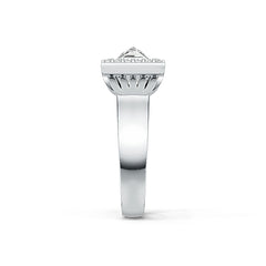 Sterling Silver Semi Mount Ring Setting Princess SQ 6x6mm Toi et Moi DHJ