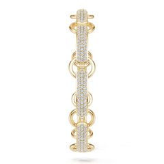 Platinum Semi Mount Bracelet Setting Round Ro 6x6mm Syz Jewelry
