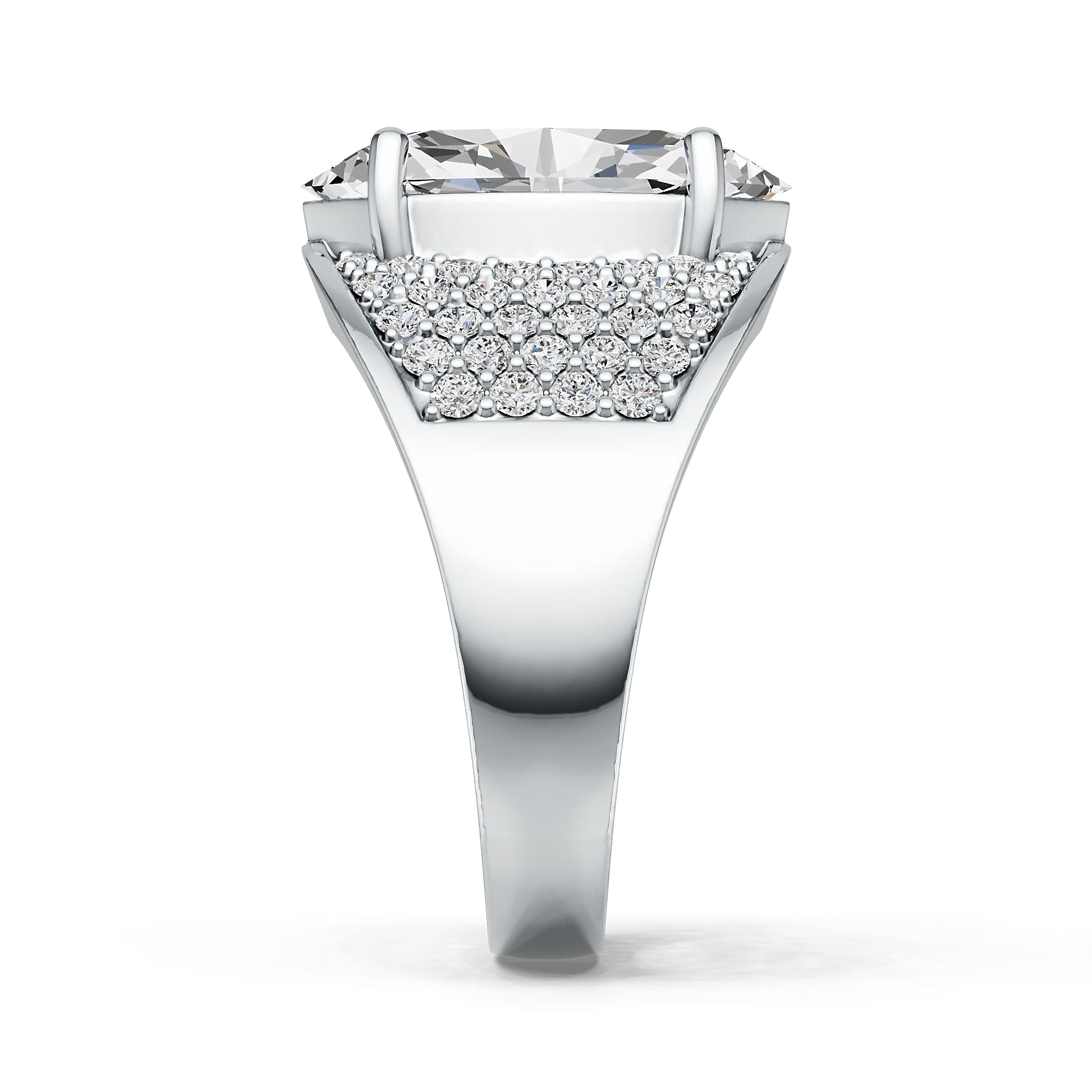 Sterling Silver Semi Mount Ring Setting Marquise MQ 14X7mm DHJ