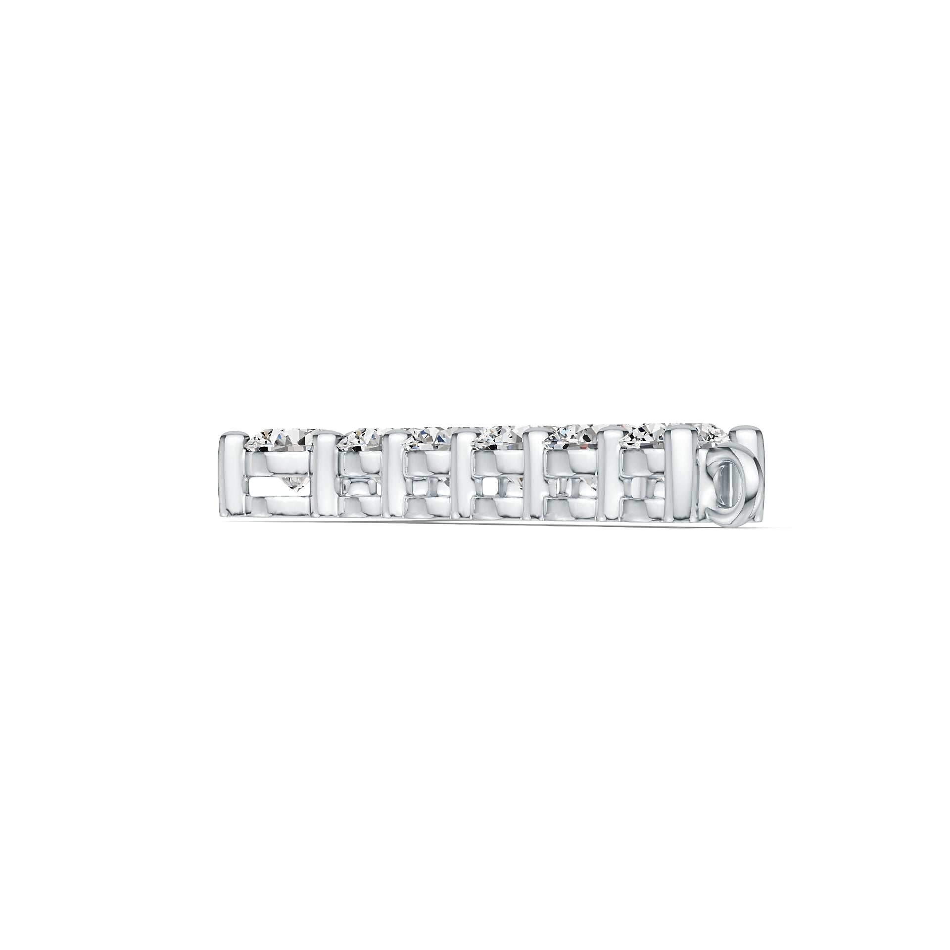 Sterling Silver Semi Mount Pendant Setting Round RD 4x4mm DHJ
