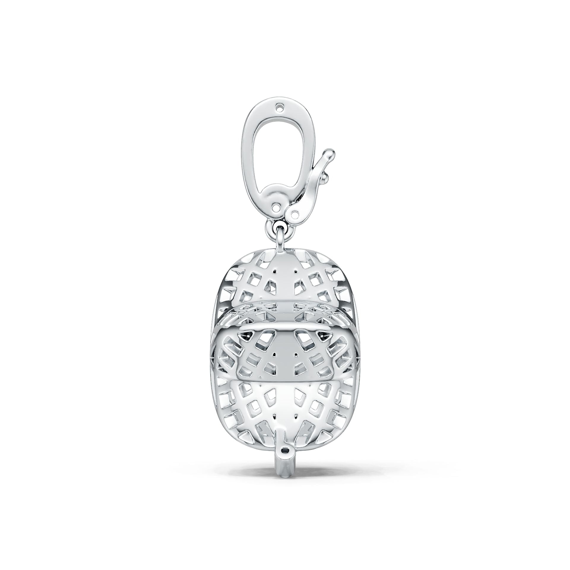 18K Gold Semi Mount Pendant Setting Round Ro 6x6mm Syz Jewelry