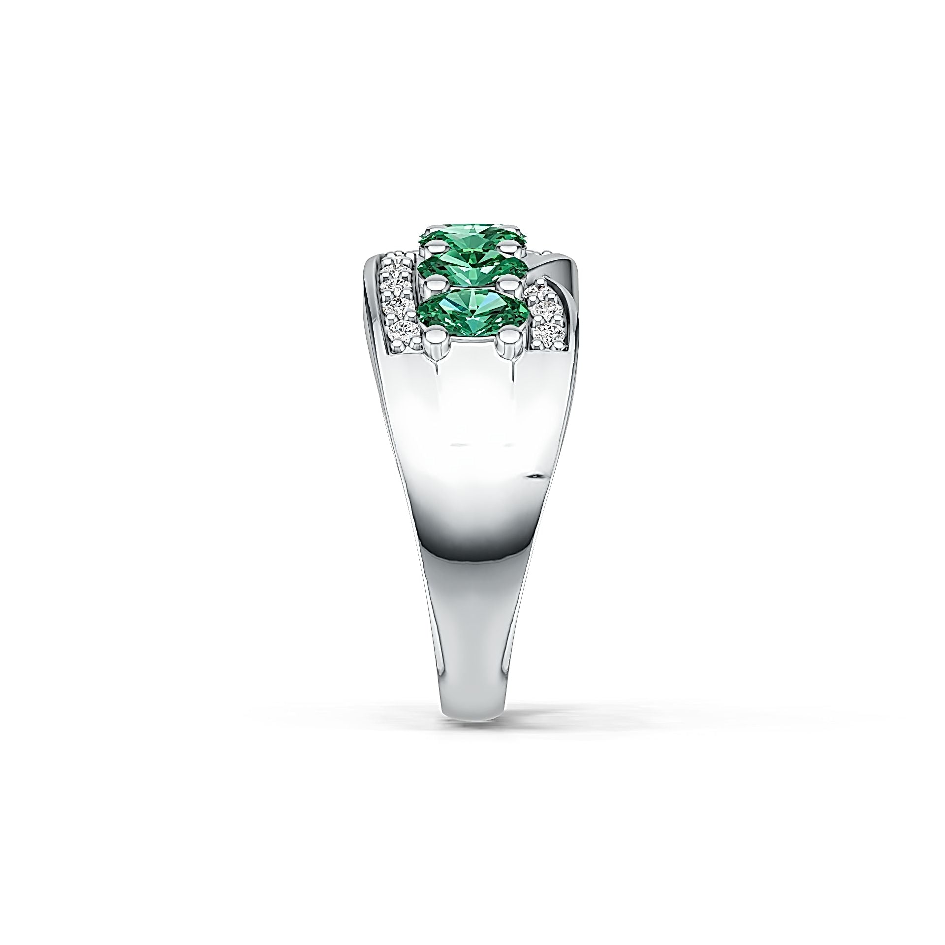 Sterling Silver Semi Mount Ring Setting Oval OV 5x3mm DHJ