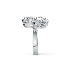 Impostazione Anello Semimontatura in Argento Sterling a Forma di Pera PE 8X6mm