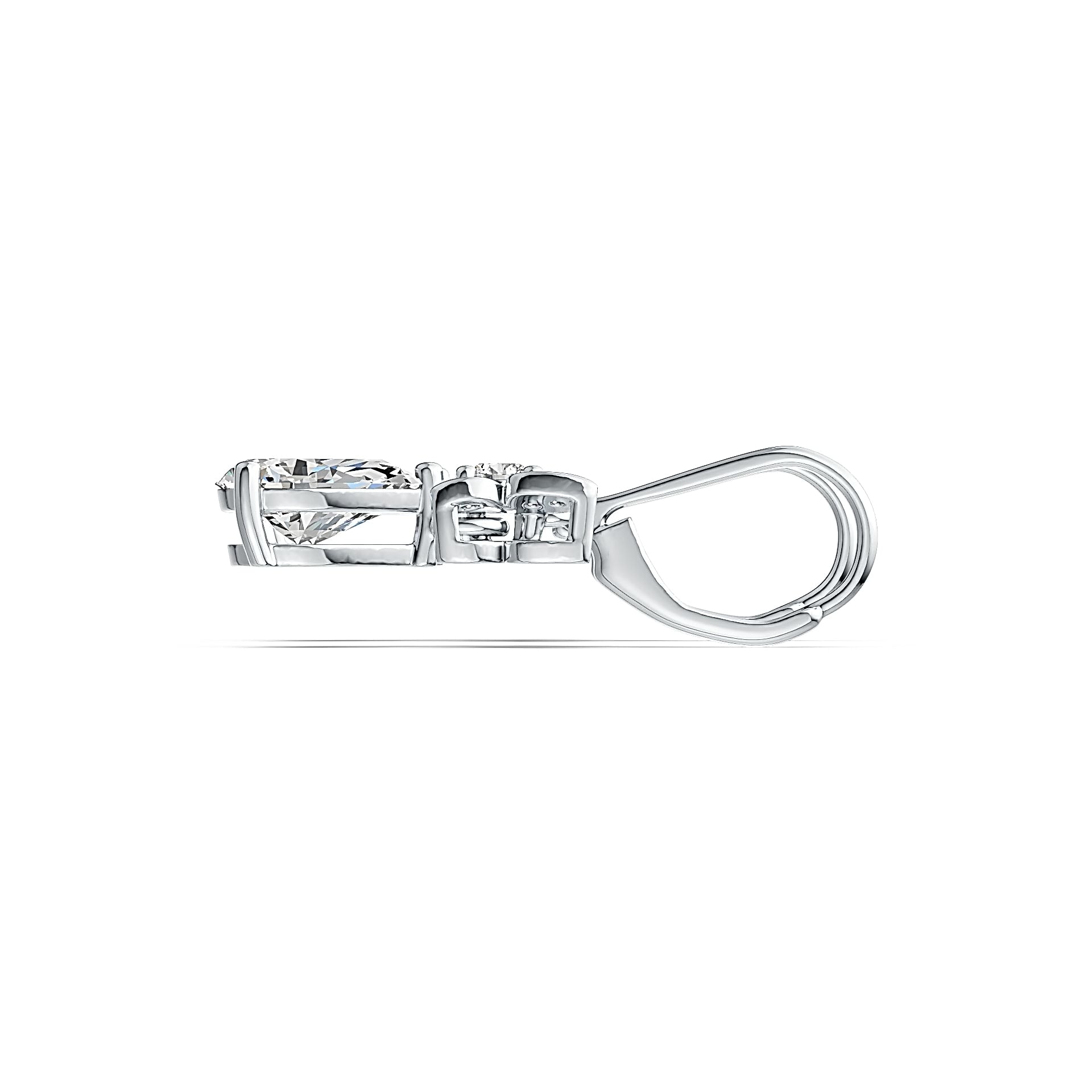 Sterling Silver Semi Mount Earrings Setting Pear PE 9X6mm - Syzjewelry