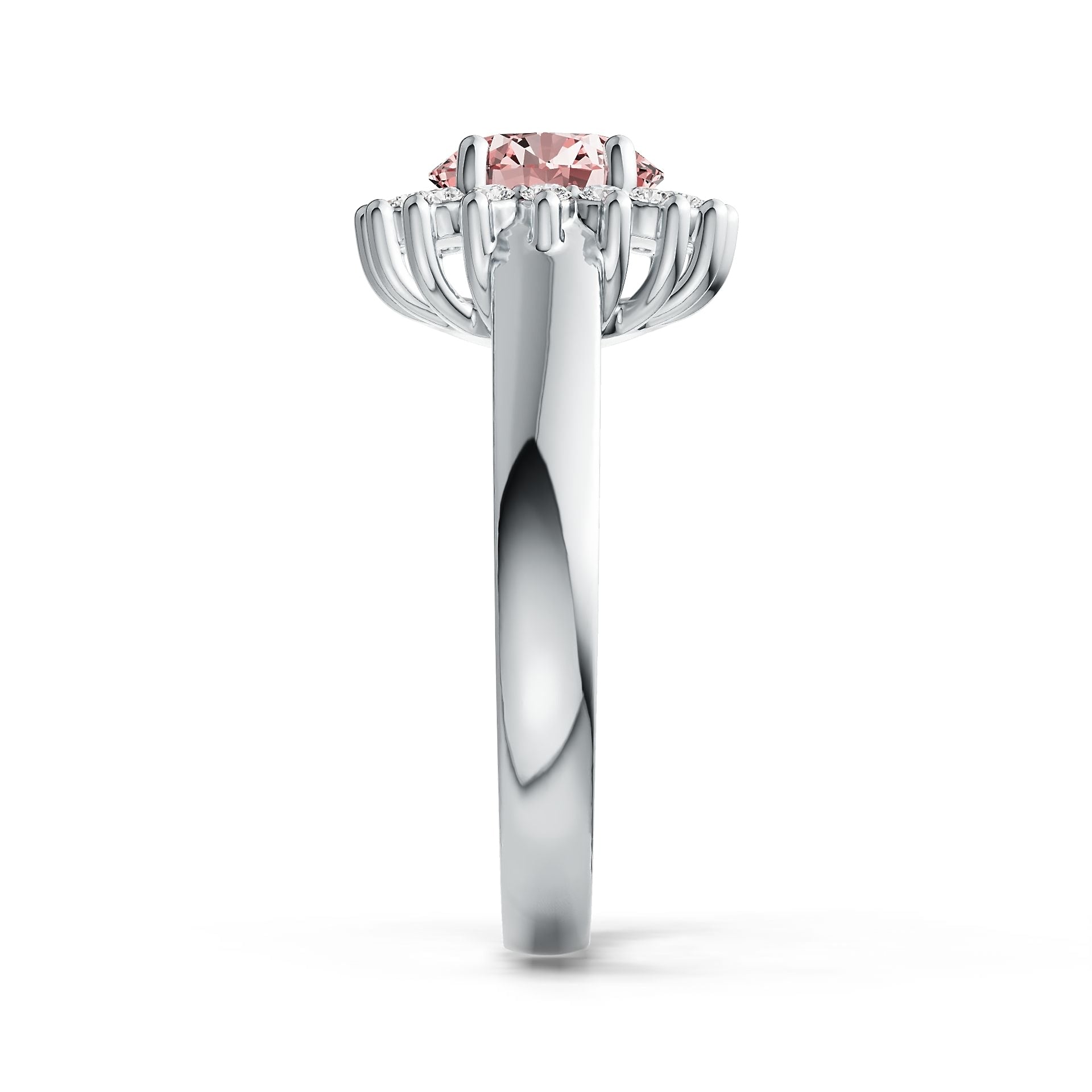 Sterling Silver Semi Mount Ring Setting Round RD 7X7mm Halo Syzjewelry