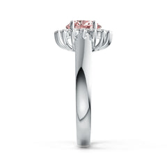Sterling Silver Semi Mount Ring Setting Round RD 7X7mm Halo Syzjewelry