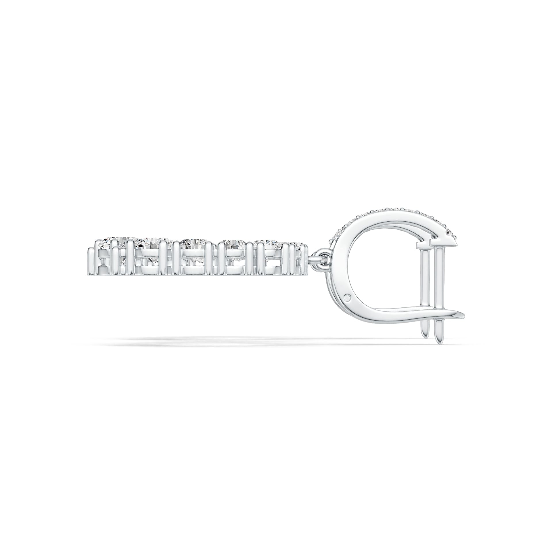 Sterling Silver Semi Mount Earrings Setting Round RD 5x5mm DHJ