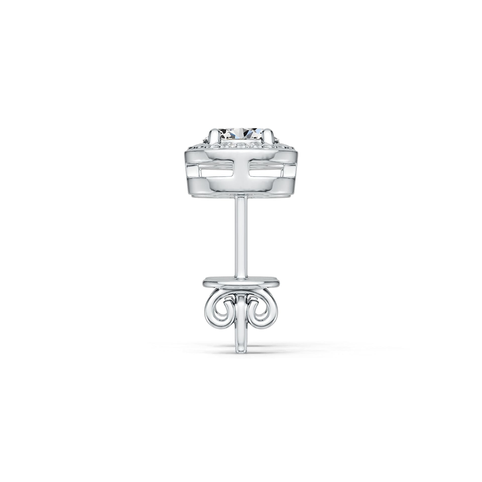 Sterling Silver Semi Mount Earrings Setting Oval OV 5X4mm DHJ