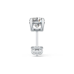 Sterling Silver Semi Mount Earrings Setting Round RD 5x5mm DHJ