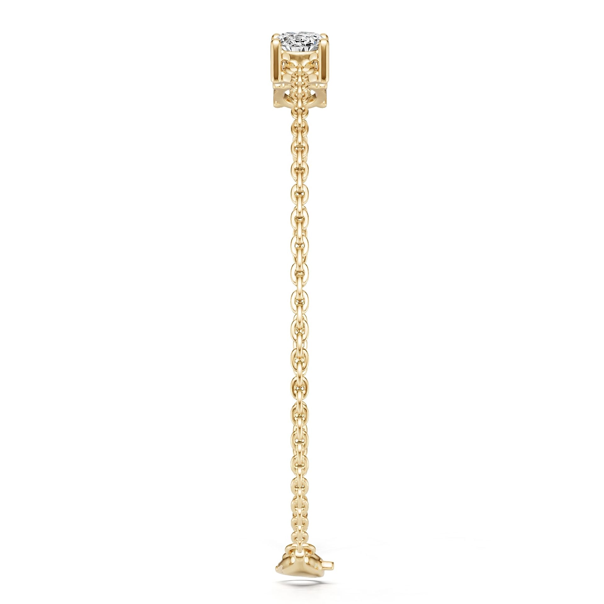 10K Gold Semi Mount Bracelet Setting Oval Ov 7x5mm Syz Jewelry
