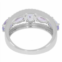 Platinum Semi Mount Ring Setting Oval OV 6x4mm Syzjewelry