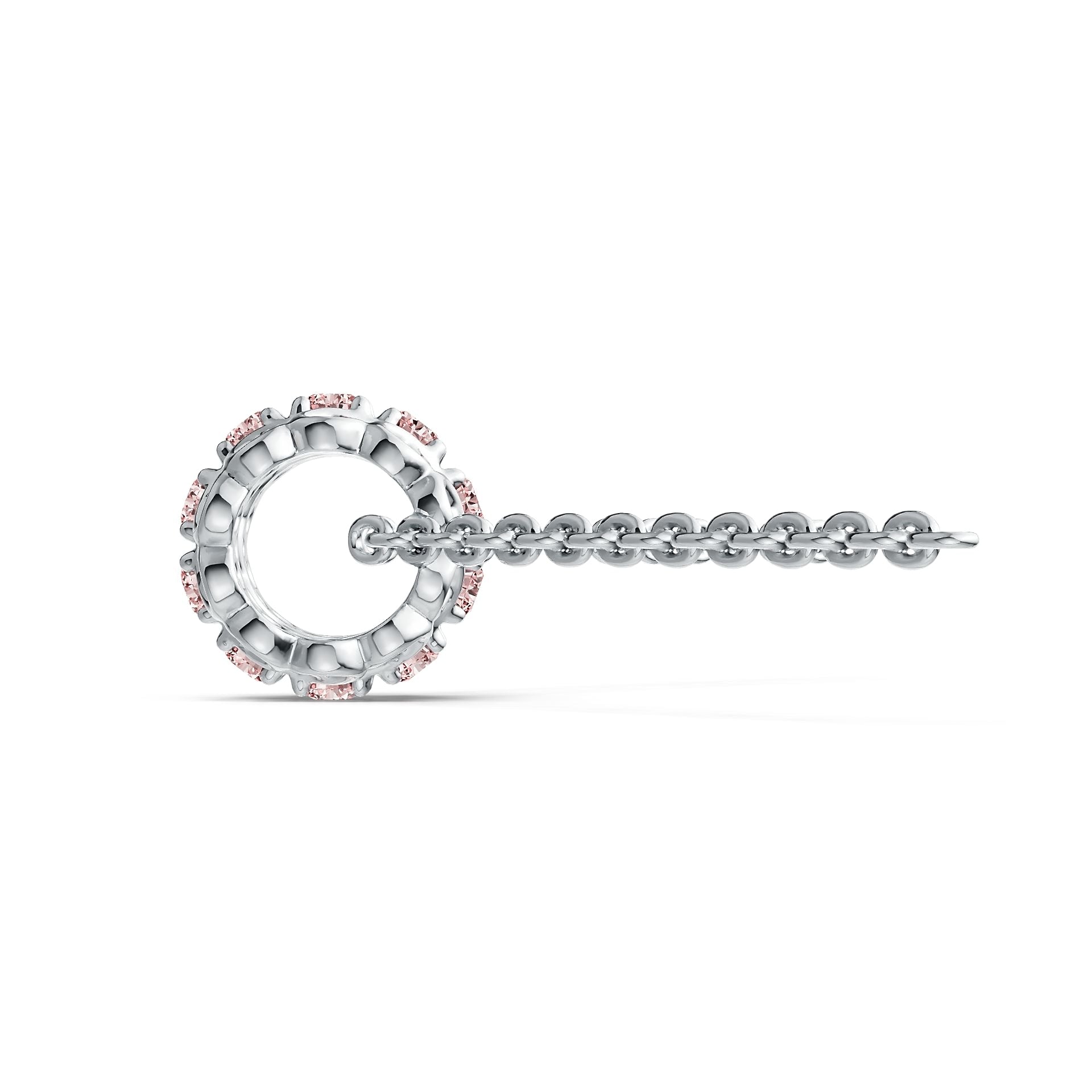Sterling Silver Pendant with White Topaz or Moissanite Filigree Syzjewelry