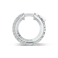 Sterling Silver Semi Mount Earrings Setting Round RD 2x2mm DHJ