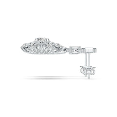 Sterling Silver Semi Mount Earrings Setting Round RD 6x6mm DHJ