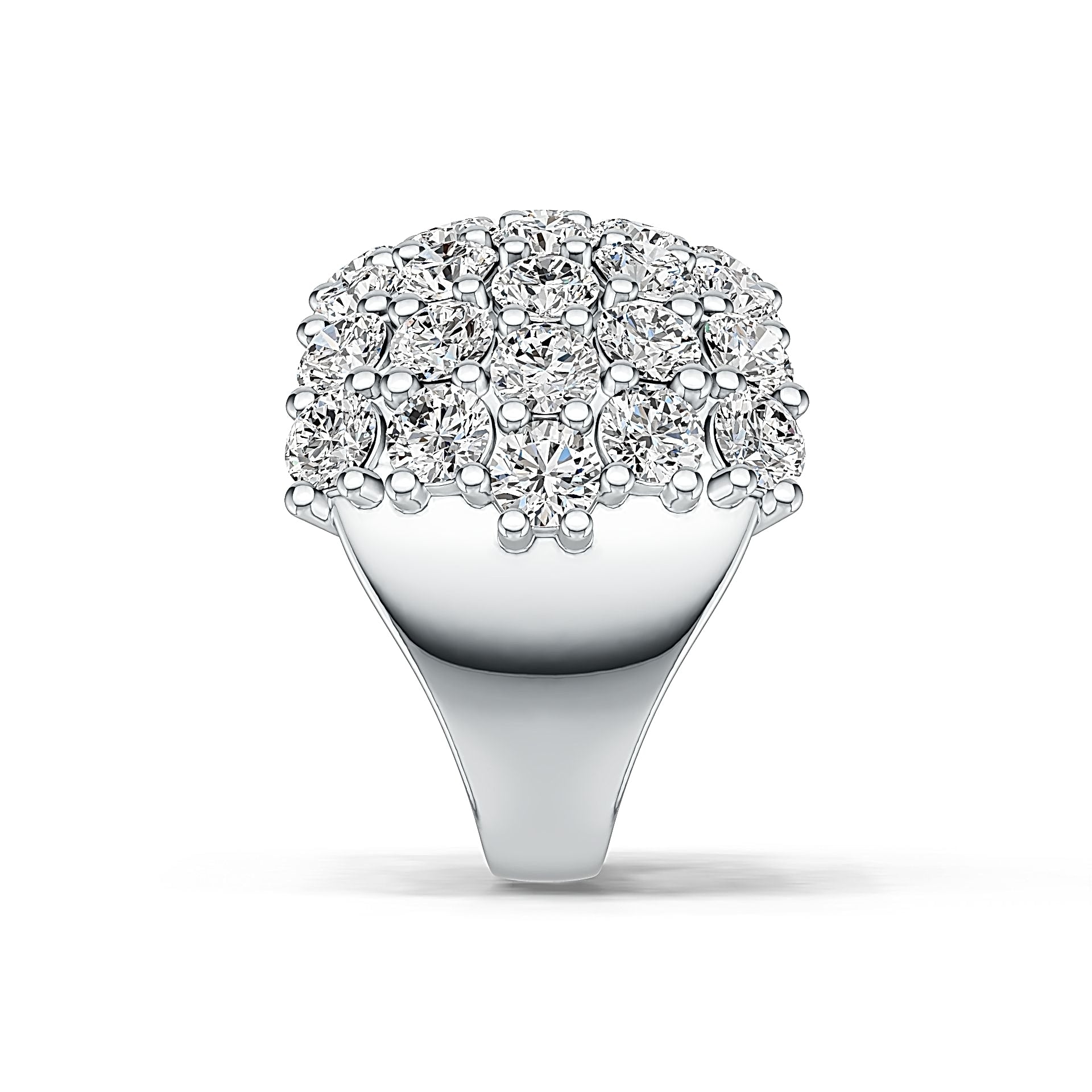 Sterling Silver Semi Mount Ring Setting Round RD 3.5mm DHJ