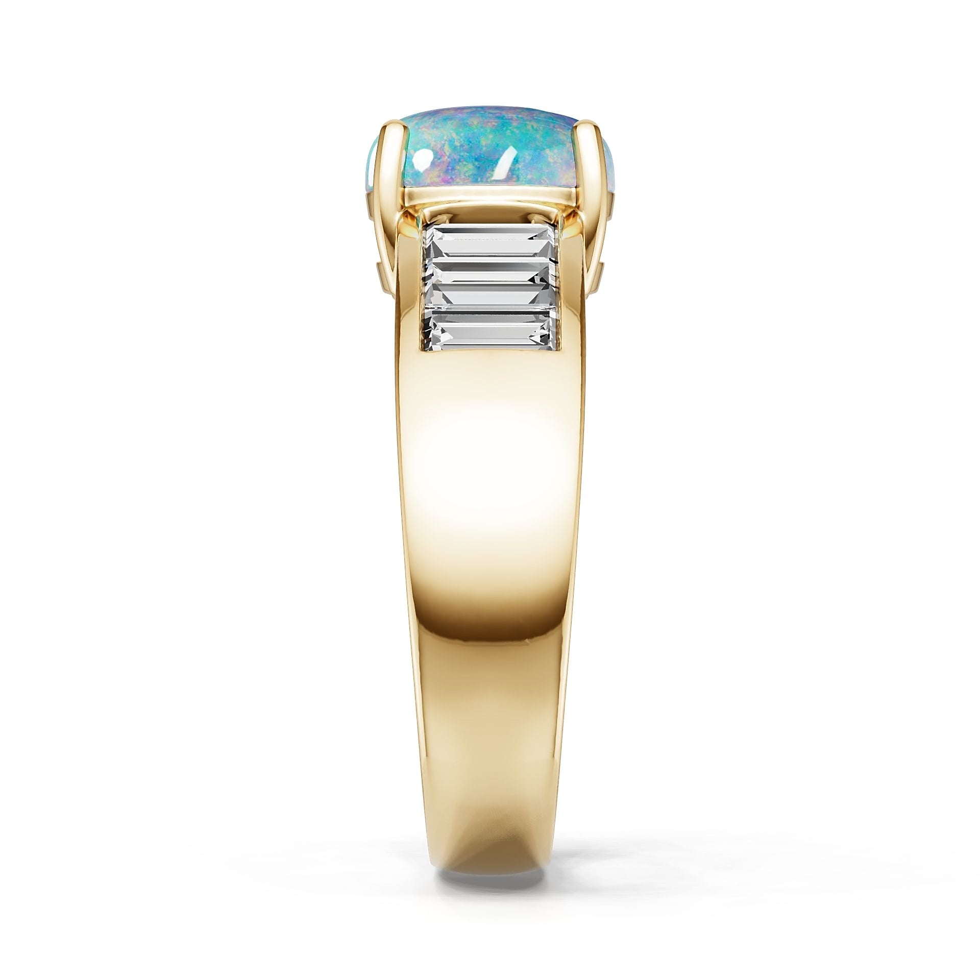 14K Gold Semi Mount Ring Setting Round Ro 9x7mm Diamond Accent Syz Jewelry